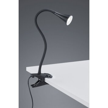 Reality VIPER Lampada con pinza LED Nero, 1-Luce