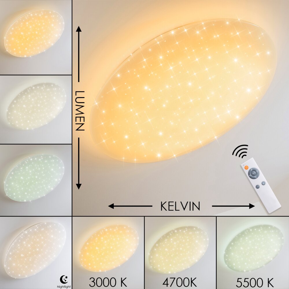 Deckenleuchte Plafoniera LED Bianco, 1-Luce, Telecomando main product photo