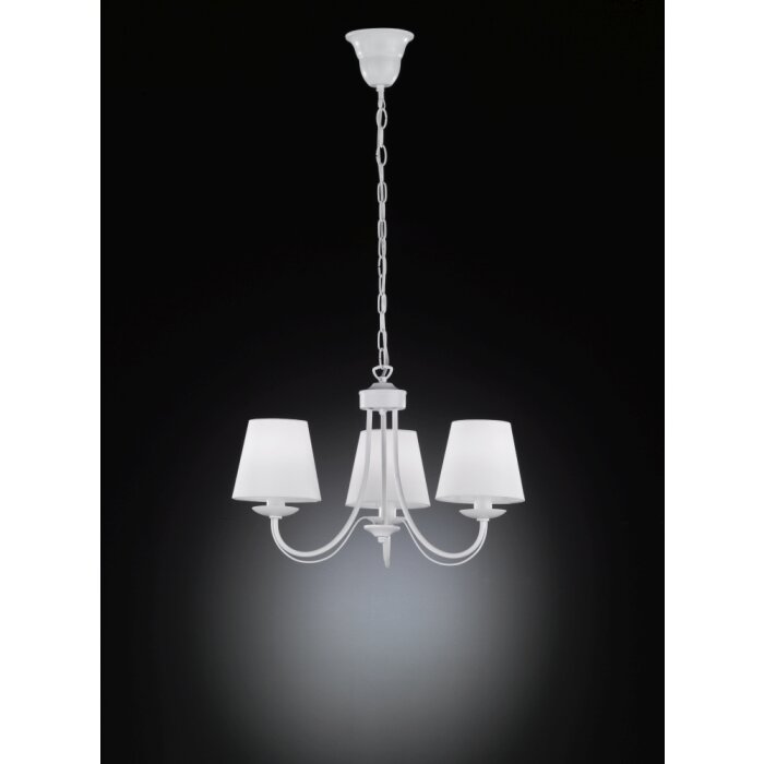 Illuminazione Trio Leuchten Cortez Lampadario a corona Bianco, 3-Luci