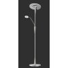 Illuminazione Trio Leuchten Quebec Lampada da pavimento LED Nichel opaco, 1-Luce