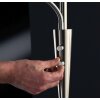 Illuminazione Trio Leuchten Quebec Lampada da pavimento LED Nichel opaco, 1-Luce