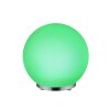 Reality George Lampada da Tavolo LED Cromo, 1-Luce, Telecomando, Cambia colore