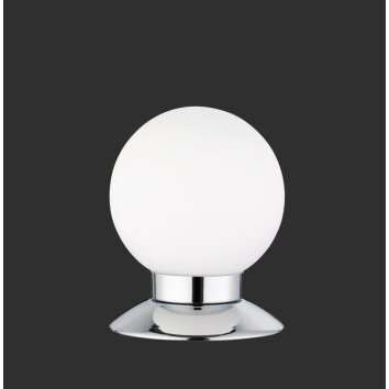 Reality PRINCESS Lampada da Tavolo LED Cromo, 1-Luce