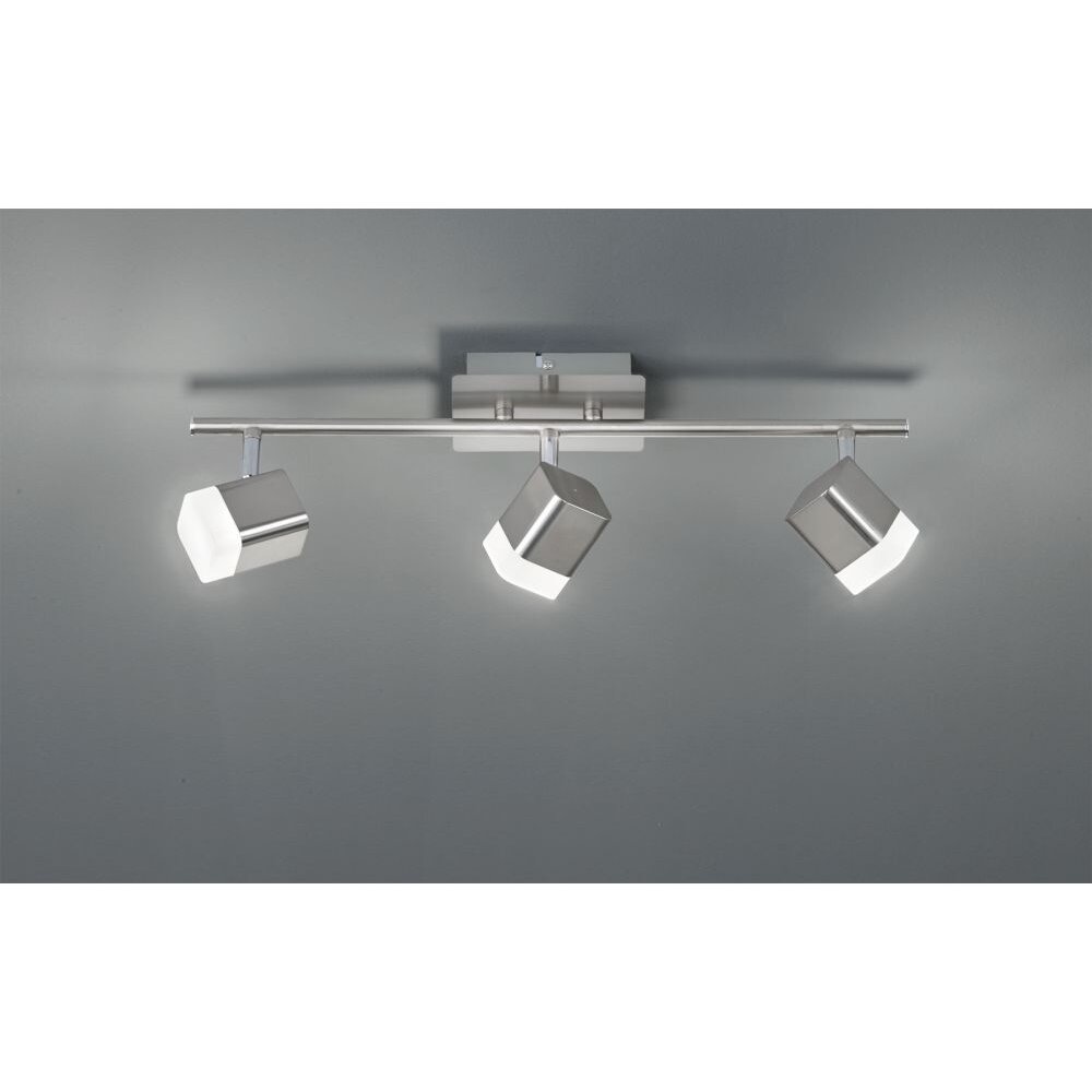 Reality ROUBAIX Faretto LED Nichel opaco, 3-Luci main product photo