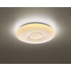 Reality AKINA Plafoniera LED Bianco, 1-Luce, Telecomando