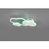 Reality Cloudy Plafoniera LED Bianco, 1-Luce, Telecomando, Cambia colore