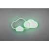 Reality Cloudy Plafoniera LED Bianco, 1-Luce, Telecomando, Cambia colore