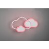 Reality Cloudy Plafoniera LED Bianco, 1-Luce, Telecomando, Cambia colore