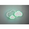 Reality Cloudy Plafoniera LED Bianco, 1-Luce, Telecomando, Cambia colore