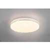 Reality Tiger Plafoniera LED Bianco, 1-Luce, Telecomando, Cambia colore