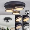 Huallilemu Plafoniera LED Nero, 3-Luci