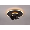 Reality Nybro ventilatore da soffitto LED Nero, 1-Luce, Telecomando