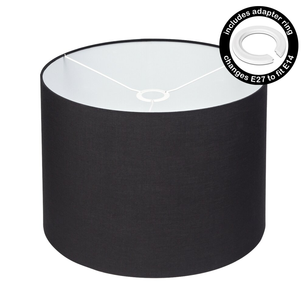 Paralume in tessuto Bassagoda pezzo di ricambio, Paralume Nero, Bianco main product photo