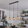 Koyoto Lampadario a sospensione, Lampada a sfera, Lampada a sospensione Ambrato, 3-Luci