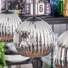 Ripoll Lampadario a sospensione, Lampada a sfera, Lampada a sospensione Cromo, Grigio fumo, 3-Luci