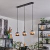 Ripoll Lampadario a sospensione, Lampada a sfera, Lampada a sospensione Cromo, Grigio fumo, 3-Luci