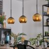 Koyoto Lampadario a sospensione, Lampada a sfera, Lampada a sospensione Oro, 3-Luci