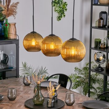 Koyoto Lampadario a sospensione, Lampada a sfera, Lampada a sospensione Oro, 3-Luci