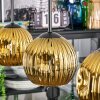 Ripoll Lampadario a sospensione, Lampada a sfera, Lampada a sospensione Oro, 3-Luci