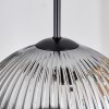 Ripoll Lampadario a sospensione, Lampada a sfera, Lampada a sospensione, Lampada a sospensione a cluster Ambrato, Cromo, Grigio fumo, 3-Luci