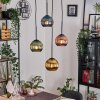 Koyoto Lampadario a sospensione, Lampada a sfera, Lampada a sospensione 35 cm Blu, Oro, Verde, Ramato, 4-Luci
