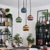 Koyoto Lampadario a sospensione, Lampada a sfera, Lampada a sospensione 35 cm Blu, Oro, Verde, Ramato, 4-Luci