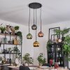Koyoto Lampadario a sospensione, Lampada a sfera, Lampada a sospensione 35 cm Blu, Oro, Verde, Ramato, 4-Luci