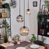 Ripoll Lampadario a sospensione, Lampada a sfera, Lampada a sospensione a cluster Ambrato, Chiaro, Grigio fumo, 3-Luci