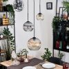 Ripoll Lampadario a sospensione, Lampada a sfera, Lampada a sospensione a cluster Ambrato, Chiaro, Grigio fumo, 3-Luci