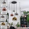 Ripoll Lampadario a sospensione, Lampada a sfera, Lampada a sospensione a cluster Cromo, Oro, Chiaro, Ramato, Grigio fumo, 4-Luci