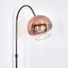 Koyoto Lampada da terra Cromo, Nero, 1-Luce