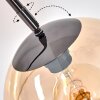 Koyoto Lampada da terra Cromo, Nero, 1-Luce