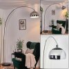 Baloca Lampada da terra, Lampade ad arco Cromo, Nero, 1-Luce