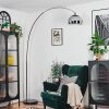 Baloca Lampada da terra, Lampade ad arco Cromo, Nero, 1-Luce