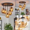 Gastor Plafoniera, Lampada a sfera 45 cm Ambrato, 5-Luci