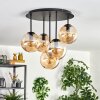 Gastor Plafoniera, Lampada a sfera 45 cm Ambrato, 5-Luci