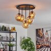 Gastor Plafoniera, Lampada a sfera 45 cm Ambrato, 5-Luci