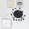 Koyoto Lampadario a sospensione, Lampada a sfera, Lampada a sospensione a cluster Ambrato, Chiaro, Grigio fumo, 5-Luci