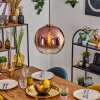 Koyoto Lampadario a sospensione, Lampada a sfera, Lampada a sospensione Oro, Nero, 1-Luce