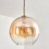 Koyoto Lampadario a sospensione, Lampada a sfera, Lampada a sospensione Oro, Nero, 1-Luce