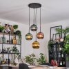 Koyoto Lampadario a sospensione, Lampada a sfera, Lampada a sospensione a cluster 35 cm Blu, Oro, Verde, Ramato, 4-Luci