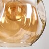 Ripoll Lampadario a sospensione, Lampada a sfera, Lampada a sospensione a cluster Ambrato, Oro, Ramato, Grigio fumo, 4-Luci