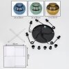 Koyoto Lampadario a sospensione, Lampada a sfera, Lampada a sospensione a cluster 45 cm Blu, Oro, Verde, 5-Luci