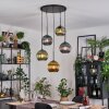 Koyoto Lampadario a sospensione, Lampada a sfera, Lampada a sospensione a cluster 45 cm Blu, Oro, Verde, 5-Luci