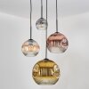 Ripoll Lampadario a sospensione, Lampada a sfera, Lampada a sospensione a cluster Ambrato, Oro, Chiaro, Ramato, Grigio fumo, 4-Luci
