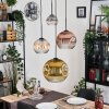 Ripoll Lampadario a sospensione, Lampada a sfera, Lampada a sospensione a cluster Ambrato, Oro, Chiaro, Ramato, Grigio fumo, 4-Luci