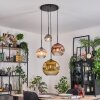Ripoll Lampadario a sospensione, Lampada a sfera, Lampada a sospensione a cluster Ambrato, Oro, Chiaro, Ramato, Grigio fumo, 4-Luci