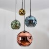 Ripoll Lampadario a sospensione, Lampada a sfera, Lampada a sospensione a cluster Blu, Oro, Verde, Ramato, 4-Luci