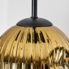 Ripoll Lampadario a sospensione, Lampada a sfera, Lampada a sospensione a cluster Ambrato, Oro, Ramato, Grigio fumo, 4-Luci