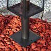 Tieva Lampada con piedistallo, Illuminazione viale Nero, 1-Luce